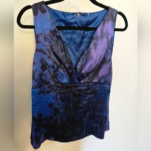 Elegant Blue and Purple Women's Top